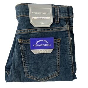 Vintage Express Boys Straight Leg Jeans Size 14 NWT